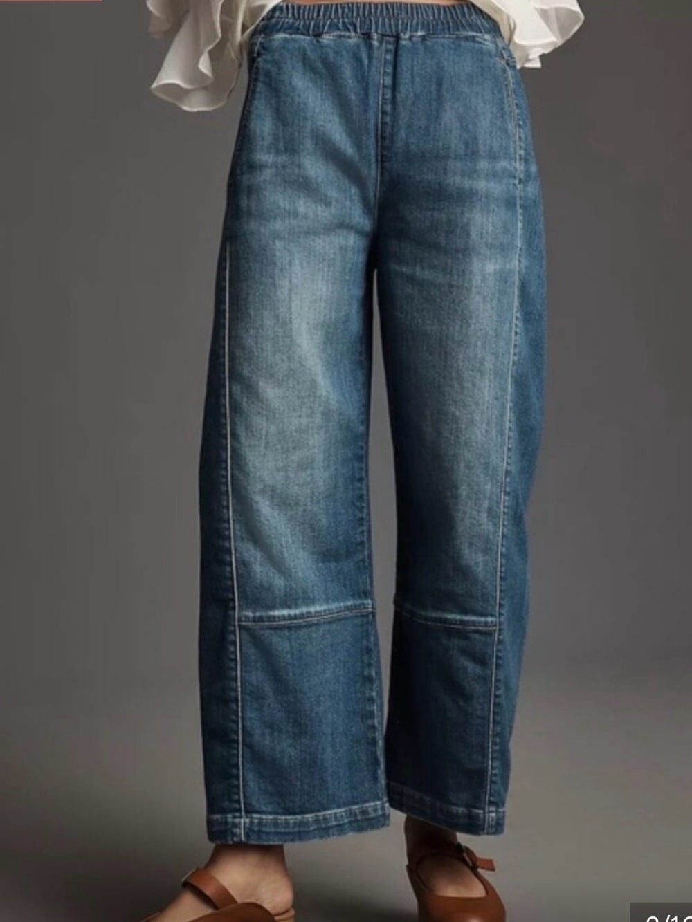 Pilcro The Izzie Wide-Leg Women's Jeans in Medium Blue size xs - Picture 2 of 12